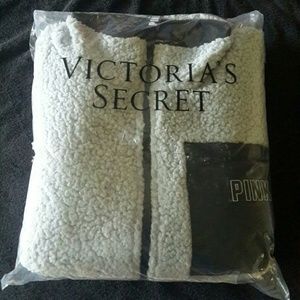 Brand New PINK Reversible Sherpa Jacket